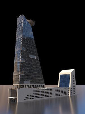3D Model of the Headquarters Business Park in Jeddah