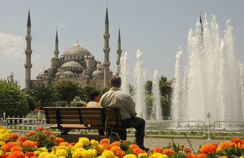 A beautiful day at the mosque