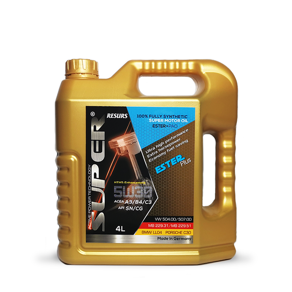 Super ESTER Plus5W30 Motor Oil

100% Full Synthetic Super Motor Oil. ESTER + PAO (4Lts)