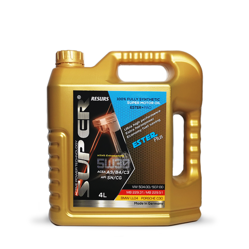 Super ESTER Plus5W30 Motor Oil

100% Full Synthetic Super Motor Oil. ESTER + PAO (4Lts)