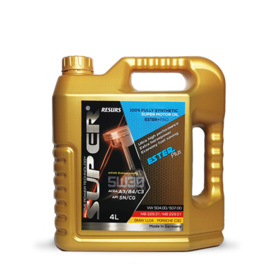 Super ESTER Plus5W30 Motor Oil

100% Full Synthetic Super Motor Oil. ESTER + PAO (4Lts)