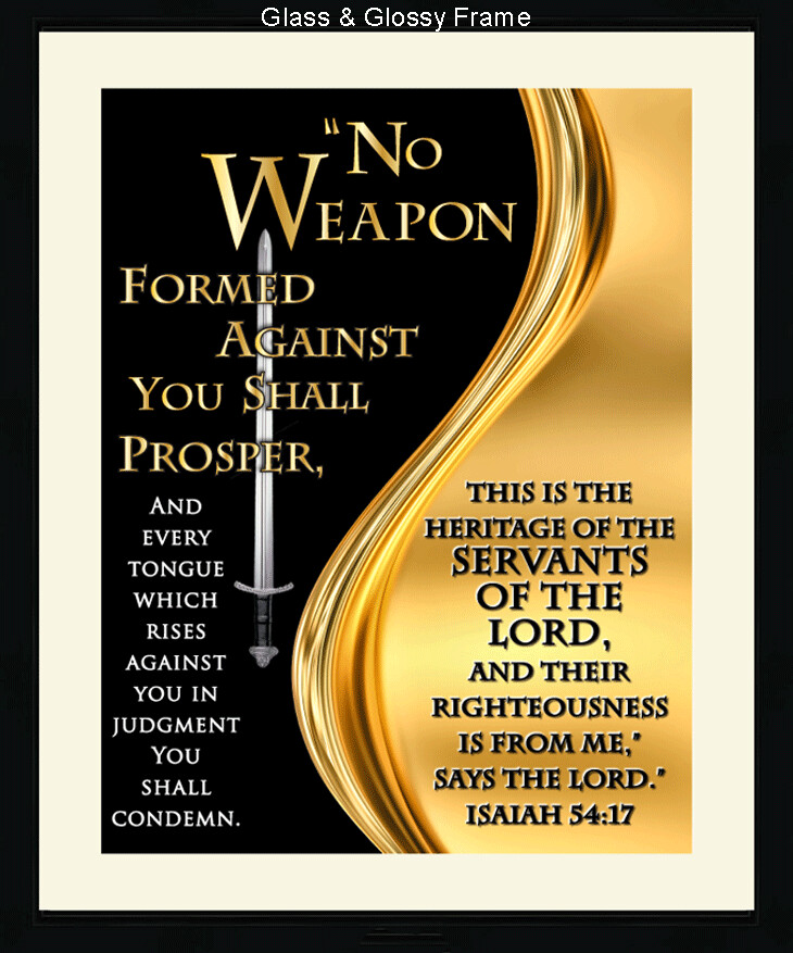 "No Weapon" Picture Frame