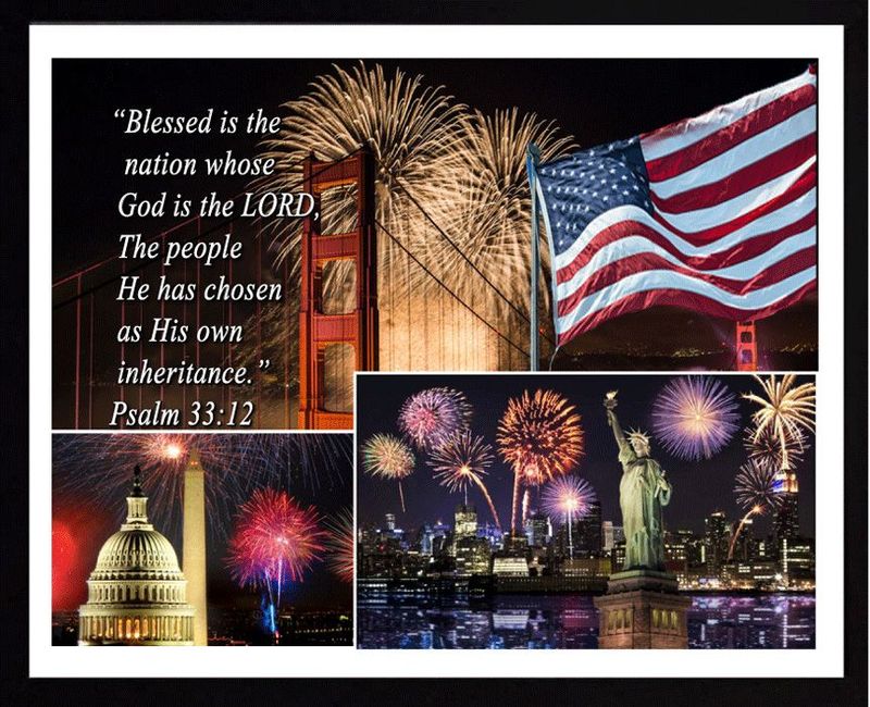 "Psalm 33 - City" Picture Frame