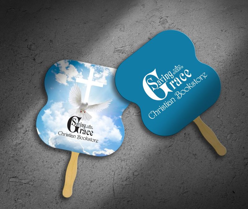 Custom Hourglass Hand Fan