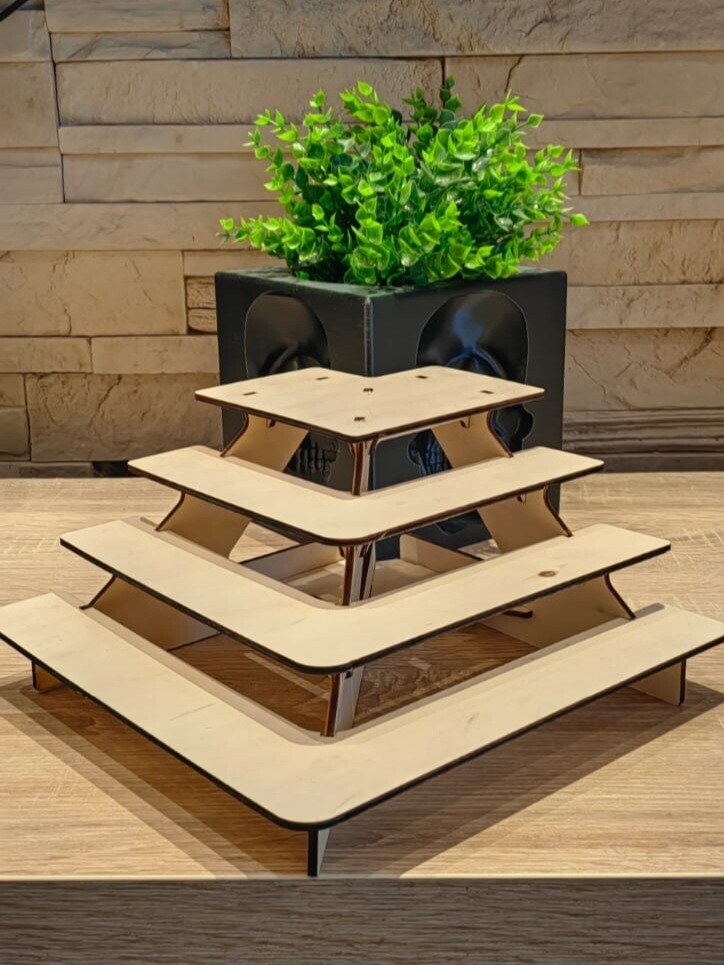 Holz Ecktreppe