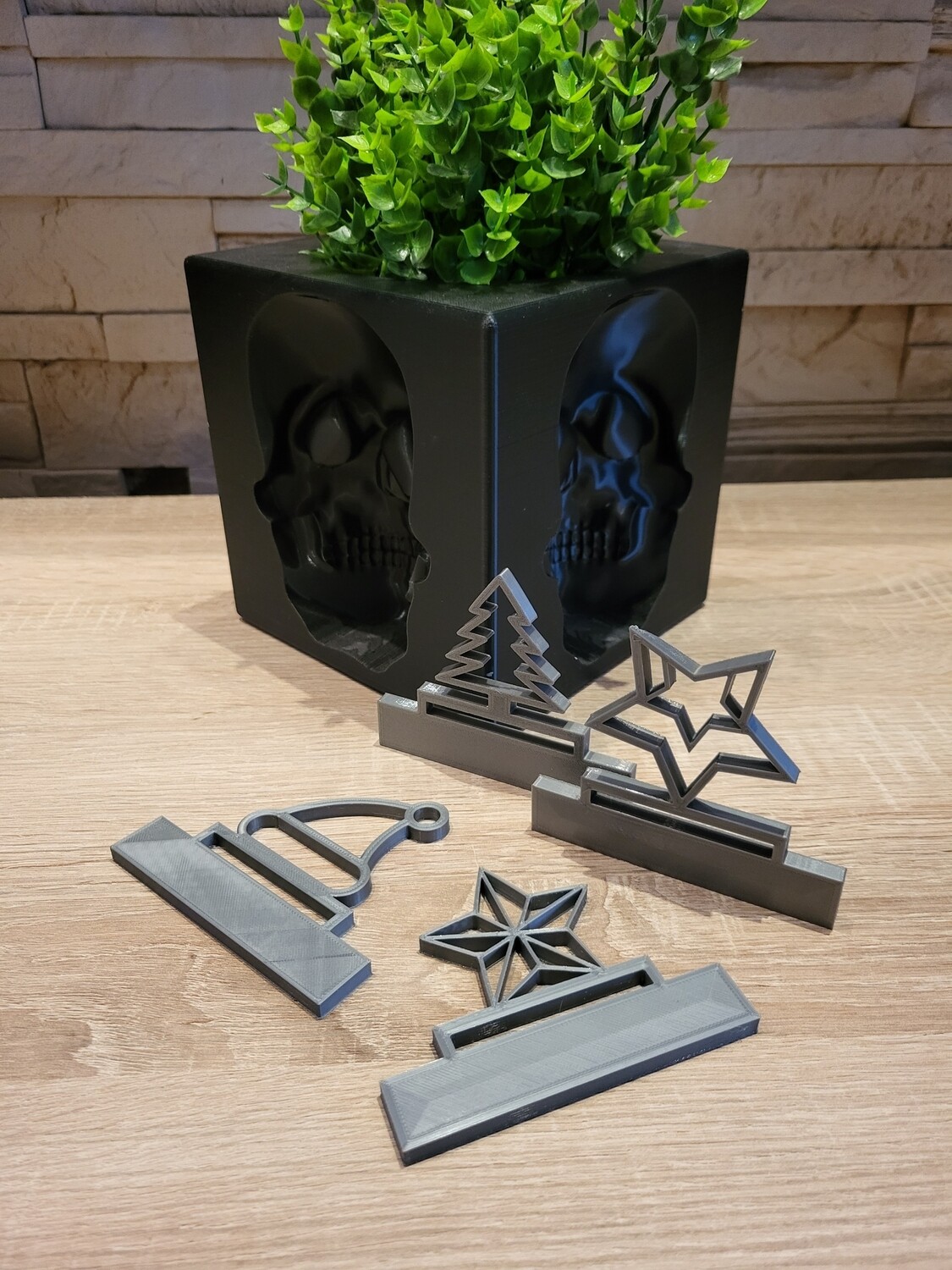 Swirl Disk, rechteckig, waagerecht zur Benutzung. "Weihnachten"