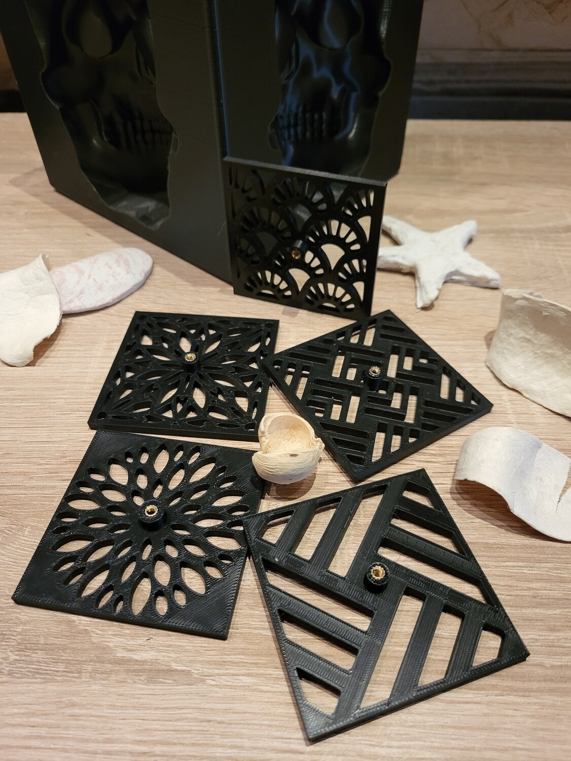 Scheiben für die Swirltechnik, quadratisch. Diverse Motive/Größen 
