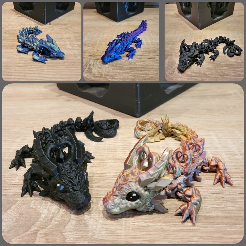 Diverse Baby Drachen in verschiedenen Farben