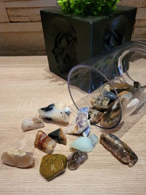Edelstein diverse Trommelsteine