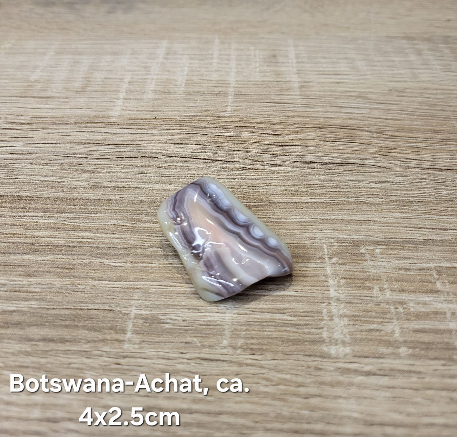 Rosa Botswana-Achat Trommelstein