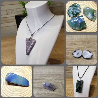 Edelstein Unikate, Anschliffe, Trommelsteine und Schmuck
