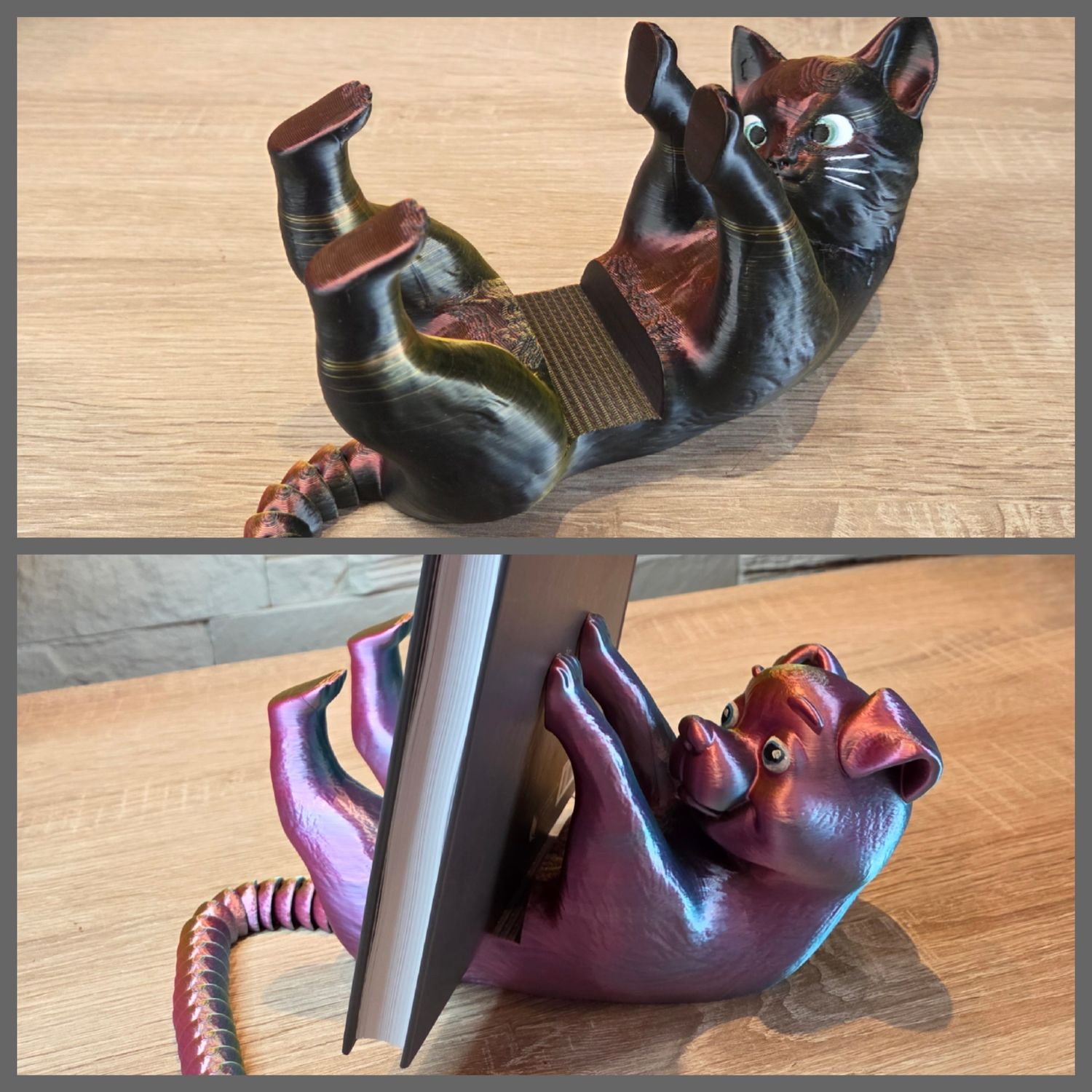 Buchhalter Hund oder Katze, mit flexiblen Schwanz. In verschiedenen Farben erhältlich, je