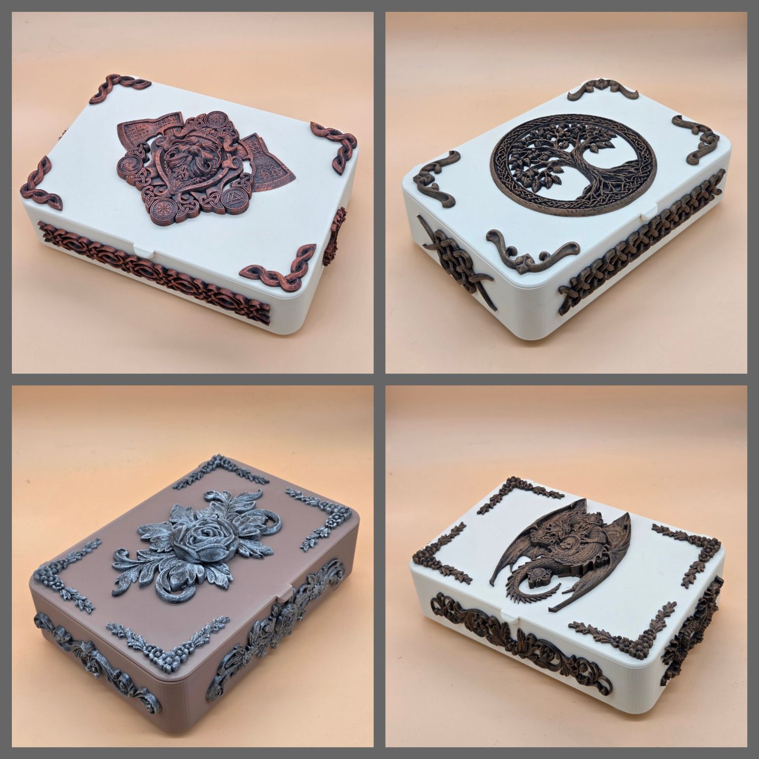 Aufbewahrungsbox Schmuckkasten in vier Motiven und vielen verschiedenen Farben Aufbewahrungsbox Schmuckkasten in vier Motiven und vielen verschiedenen Farben