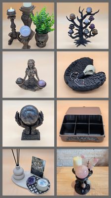 Deko, Schmuckzubehör und Kugelhalter für Edelsteine, aus dem 3D Druck