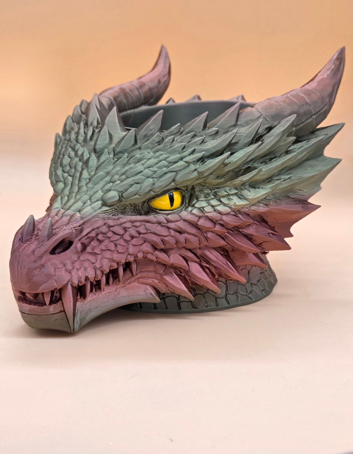 Drachen Kopf Schale/Bowl/Aufbewahrung, Augen handbemalt. In verschiedenen Farben erhältlich Drachen Kopf Schale/Bowl/Aufbewahrung, Augen handbemalt. In verschiedenen Farben erhältlich