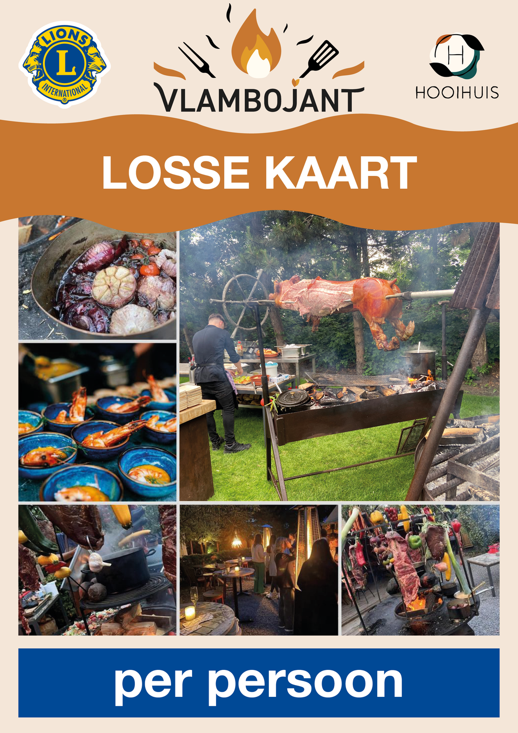 Losse kaart Vlambojant (per persoon)