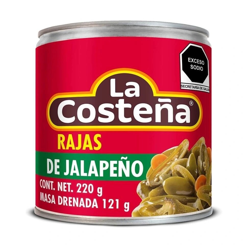 CHILES LA COSTEÑA RAJAS 220gr