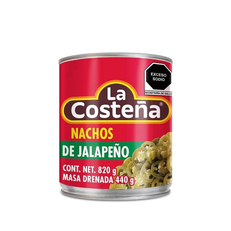 CHILES LA COSTEÑA NACHOS 820G