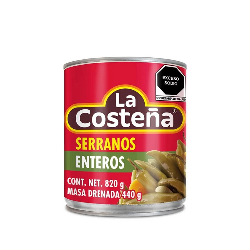 CHILES LA COSTEÑA SERRANOS 820G