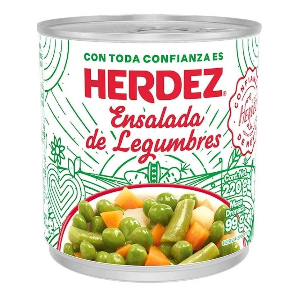 HERDEZ ENSALADA DE LEGUMBRES 220G