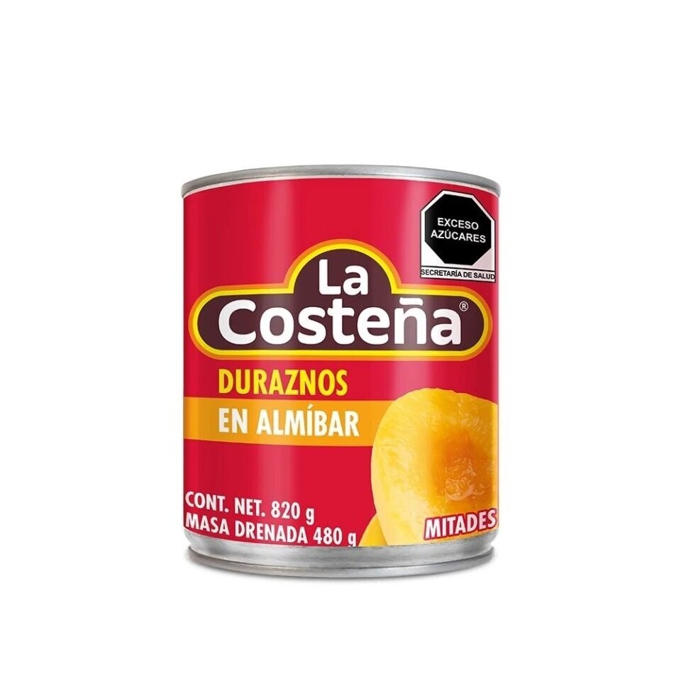 LA COSTEÑA DURAZNOS EN ALMIBAR 820G