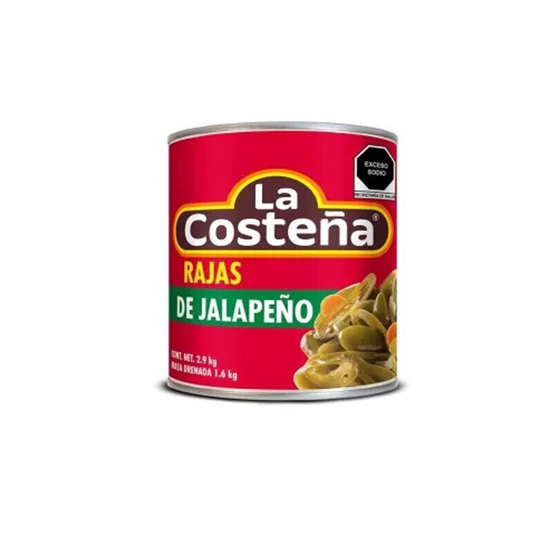 CHILES LA COSTEÑA RAJAS  1.6 KG