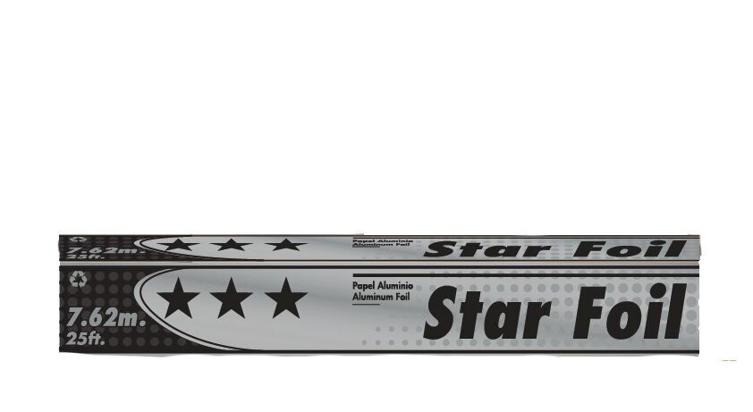 ALUMINIO STAR FOIL 7.62M