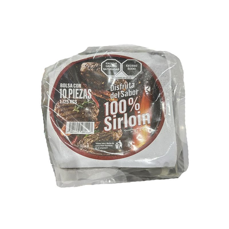 CARNE P/HAMBURGUESA 100%SIRLOIN 10PZ