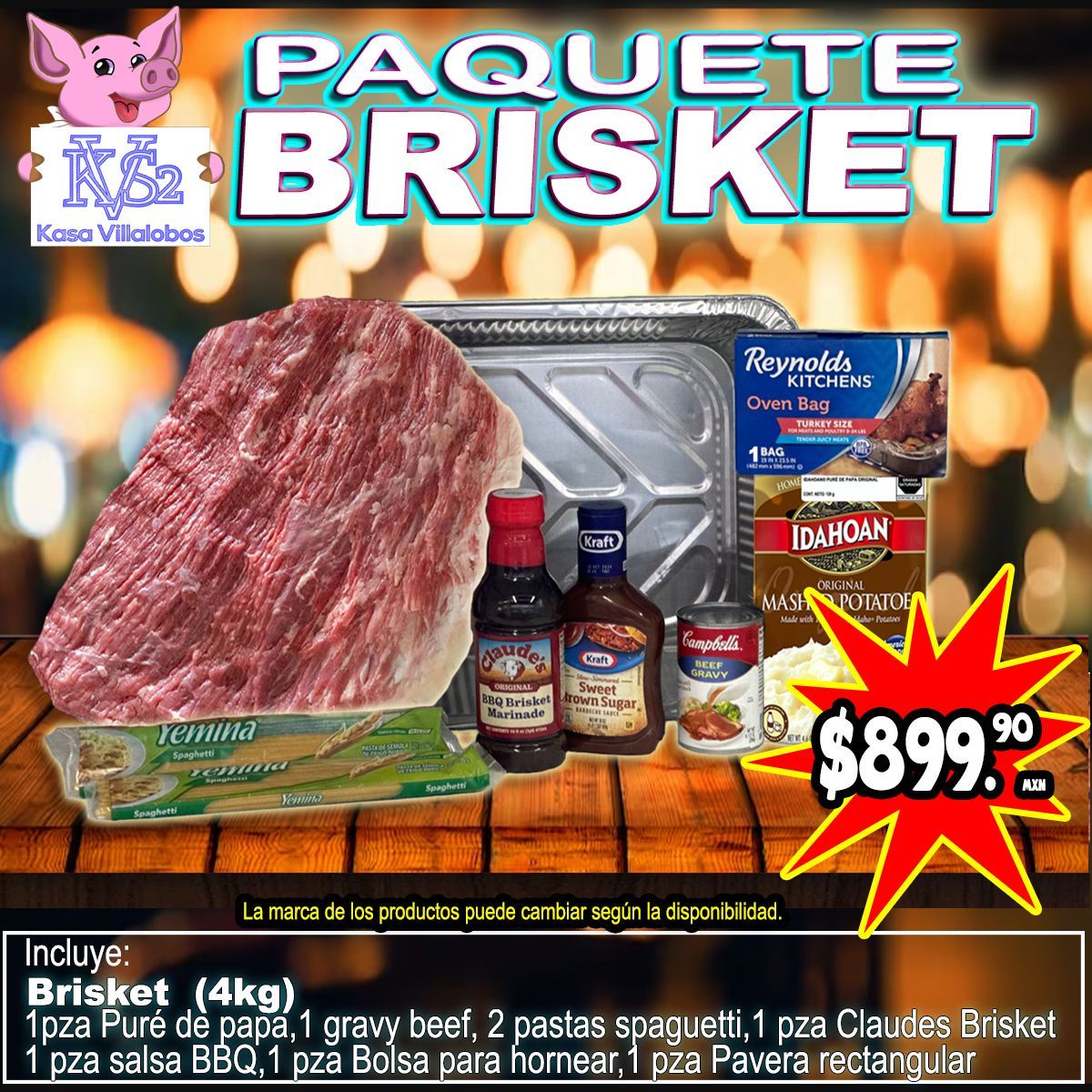 PAQUETE BRISKET