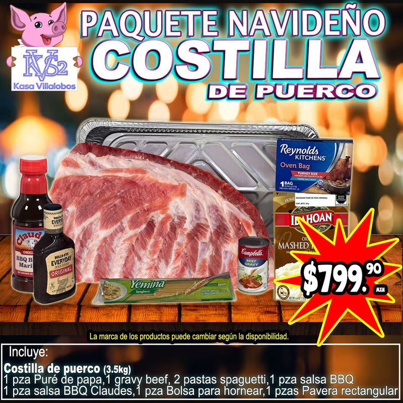 PAQUETE COSTILLA DE PUERCO