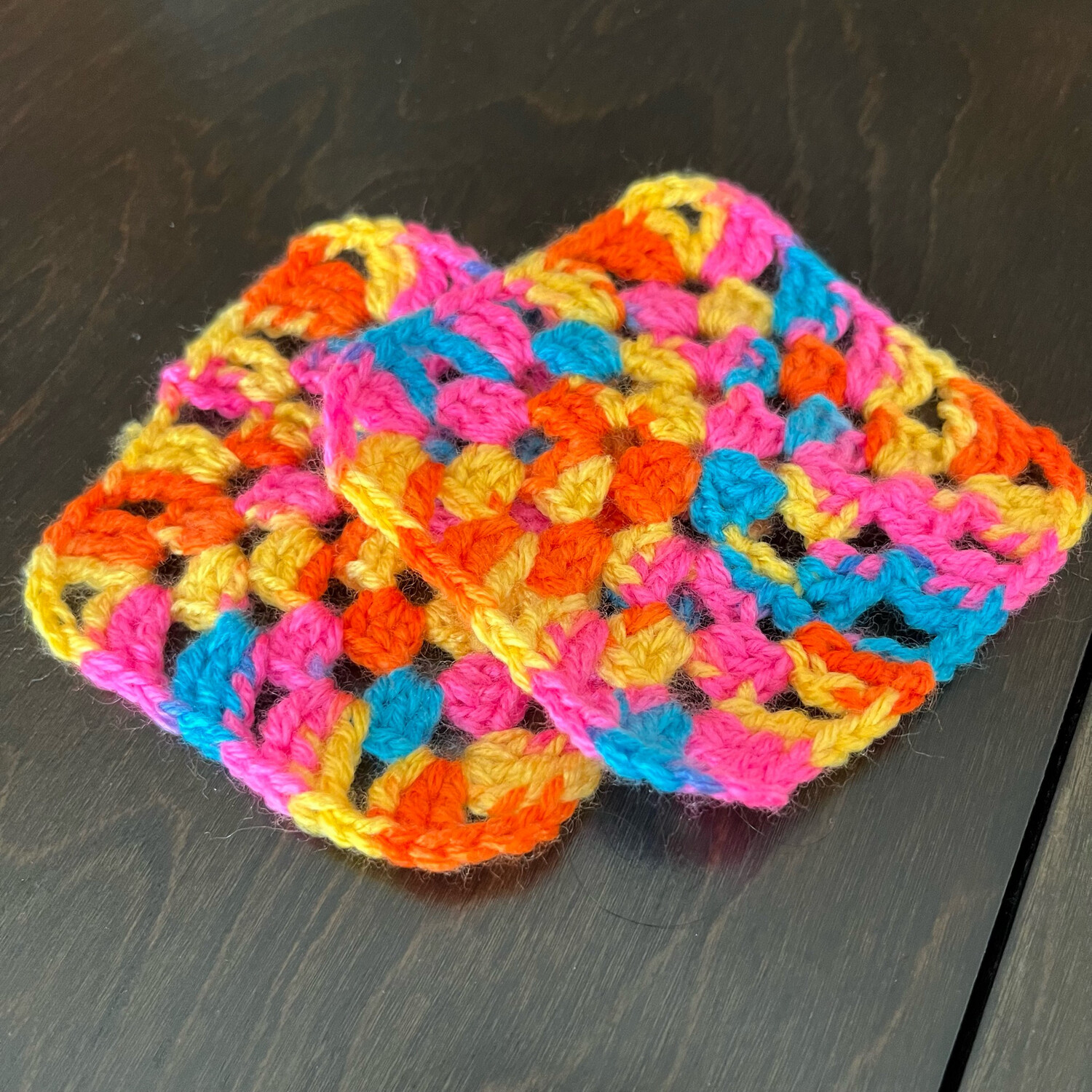Granny Square Coasters
