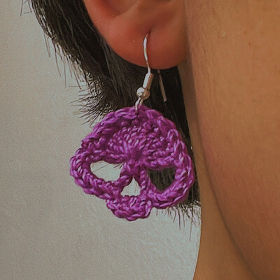Rainbow Skull Earrings