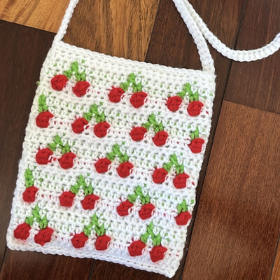 Cherry Bobble Bag