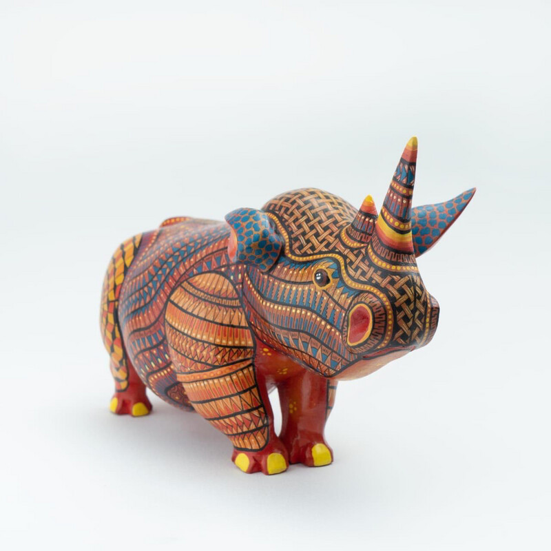 Alebrije “Rinoceronte” por Alebrije Tilcajete