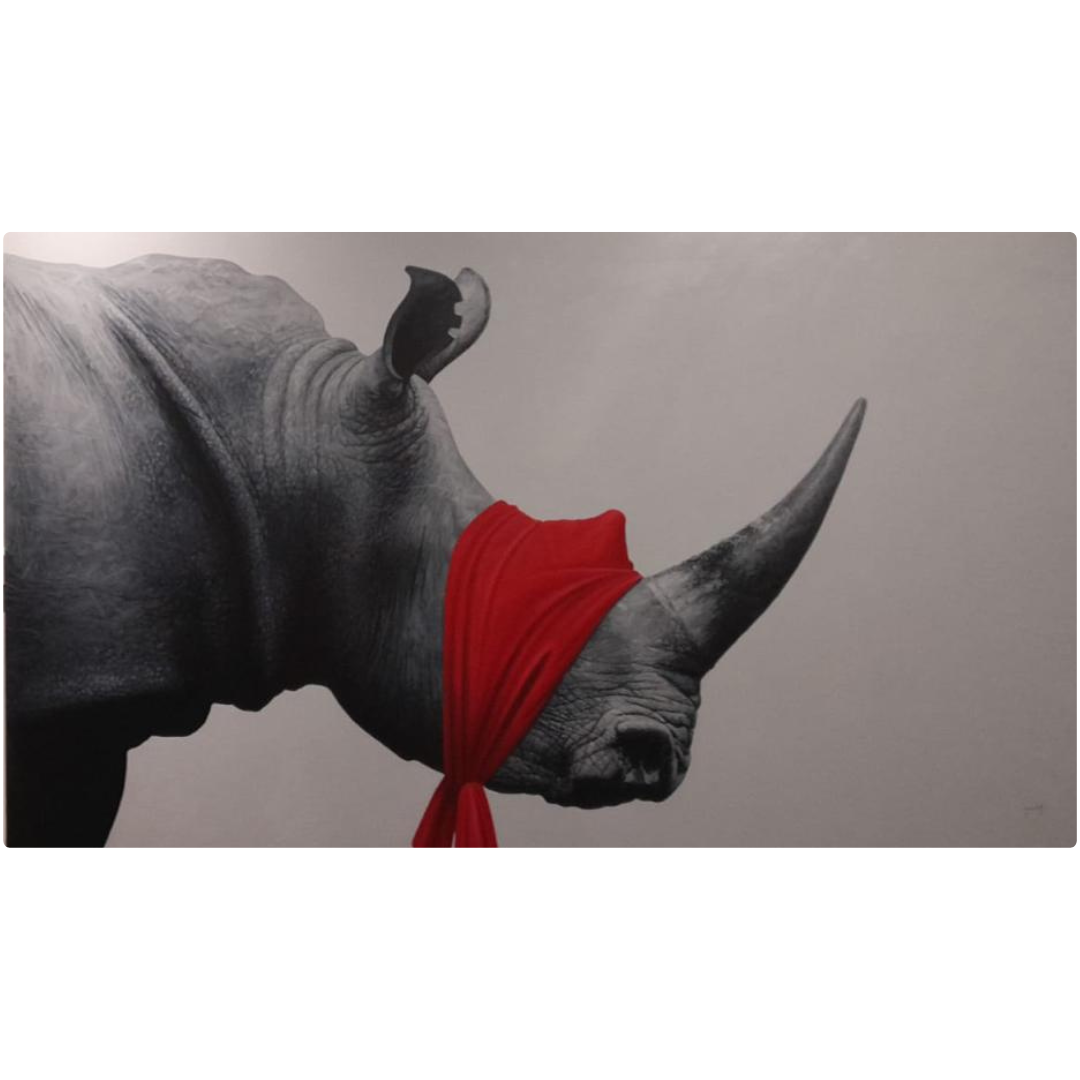 &quot;Rinoceronte vendado&quot; - Jacobo Flores