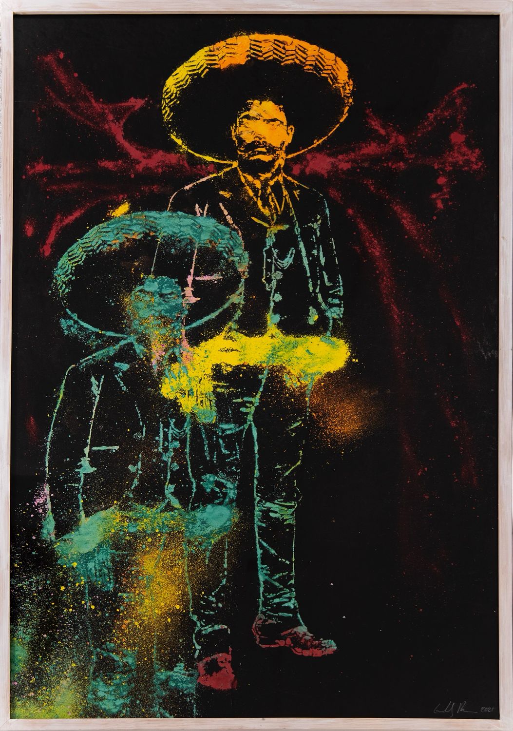 “Zapata doble” (monotipo dusting/ papel)