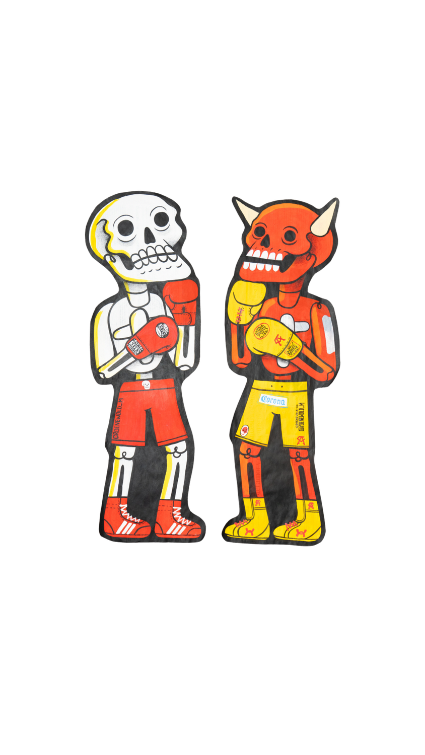 Boxeadores “Calzoncillos rojos / guantes CA”