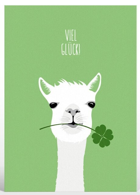 Postkarte  Postkarte "Viel Glück"