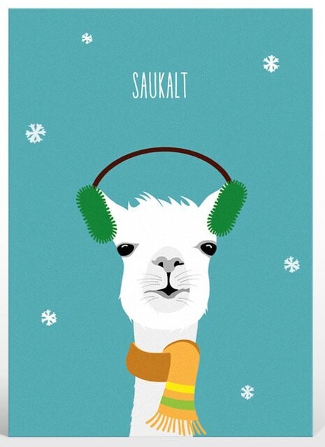 Postkarte  Postkarte "Oh Baby. It's cold outside"