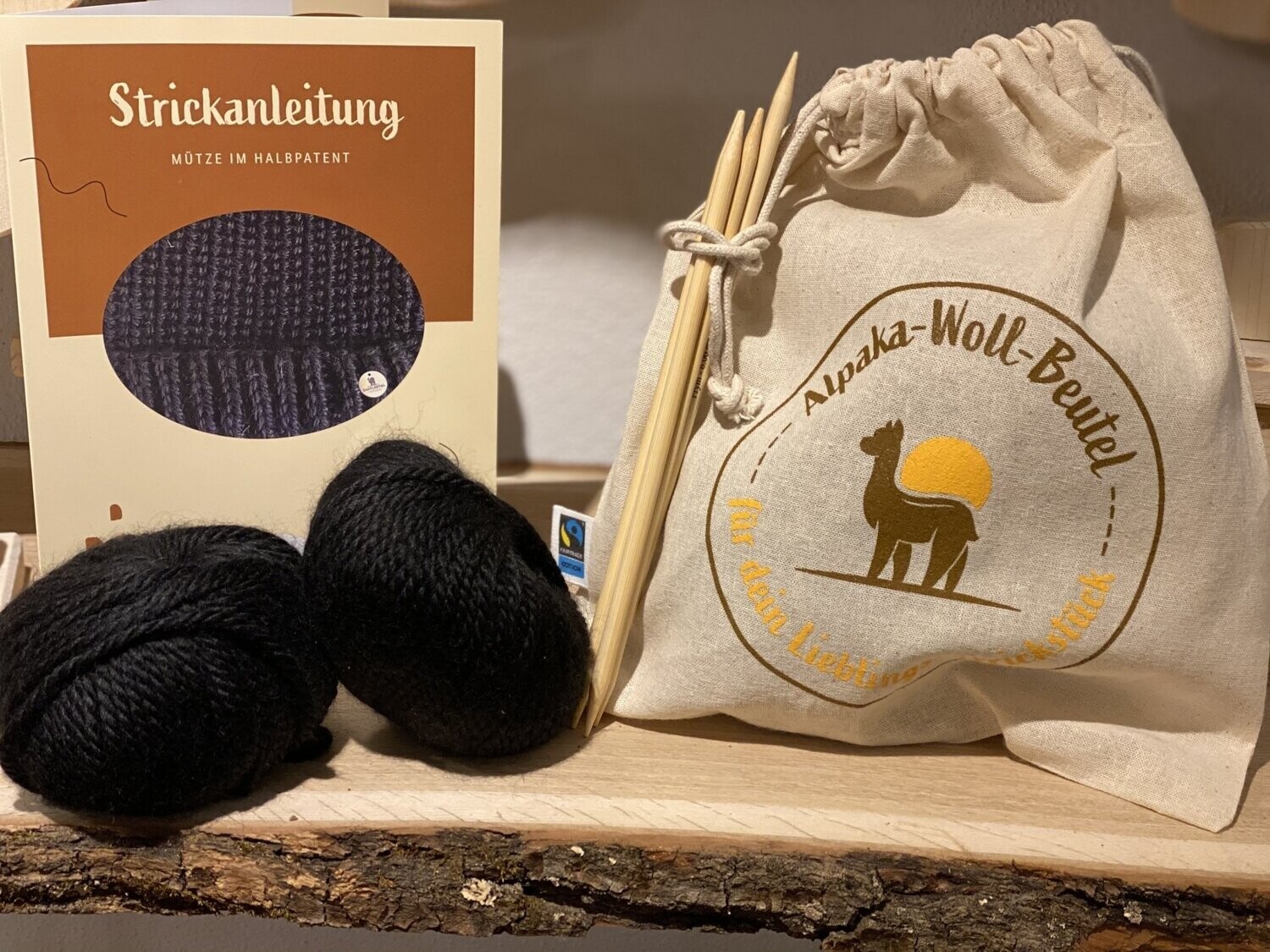 Strickset "Mütze im Halbpatent"