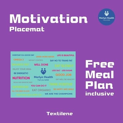 Motivation Placemat (4 pcs, Tiffany Blue Set)