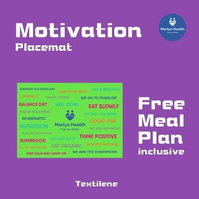 Motivation Placemat (4 pcs, Apple Green Set)
