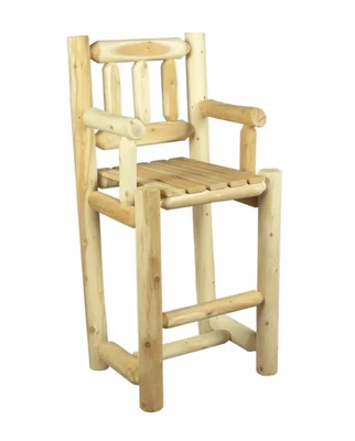 Chaise haute en bois de cèdre