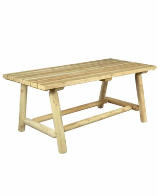Table rectangulaire en bois de cèdre