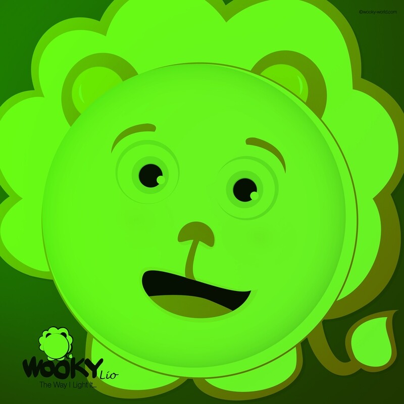 WOOKY Lion, Glow-in-the-Dark Sticker