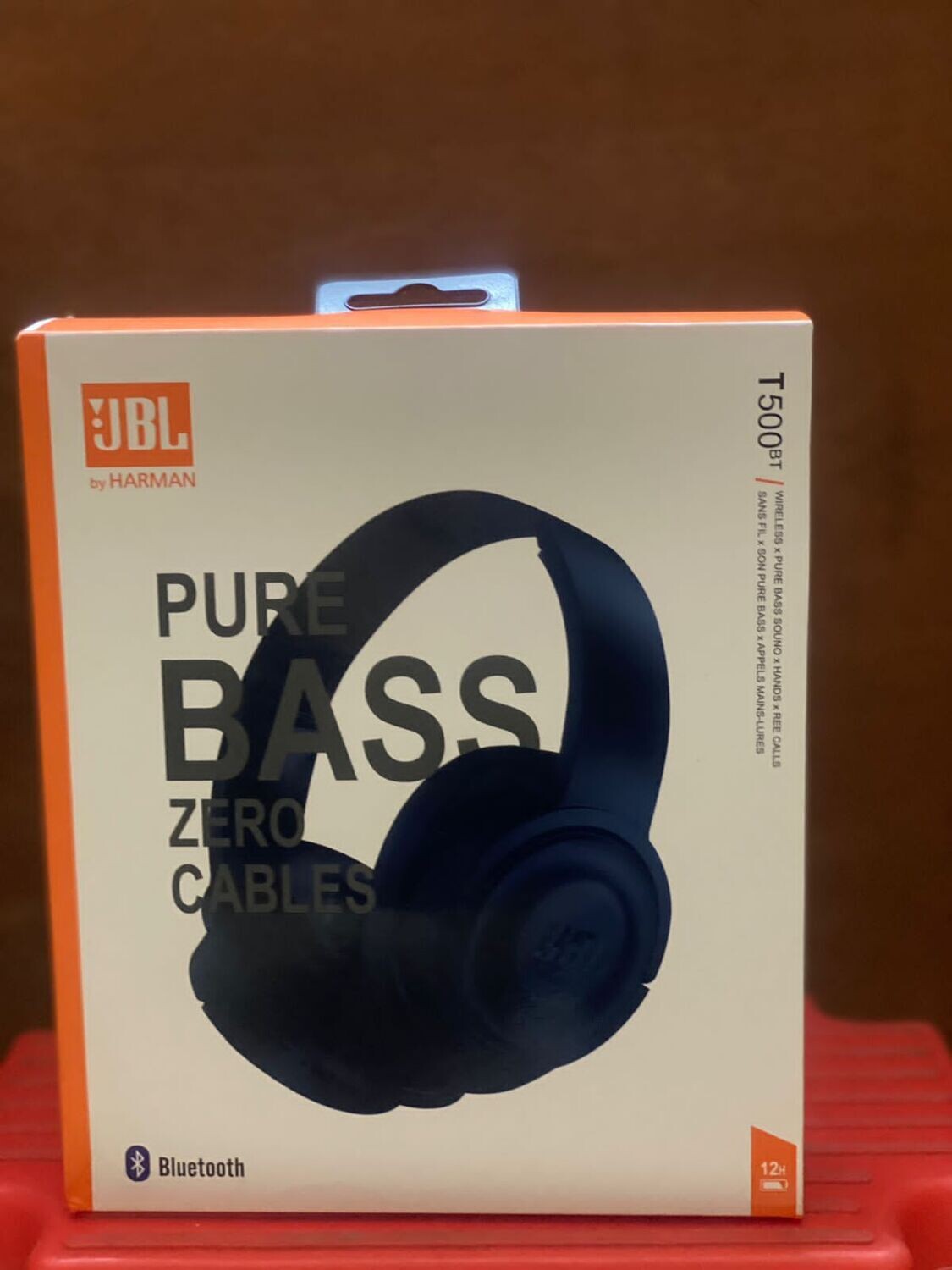 JBL Tune 500BT Bluetooth On-Ear Headphones - Black