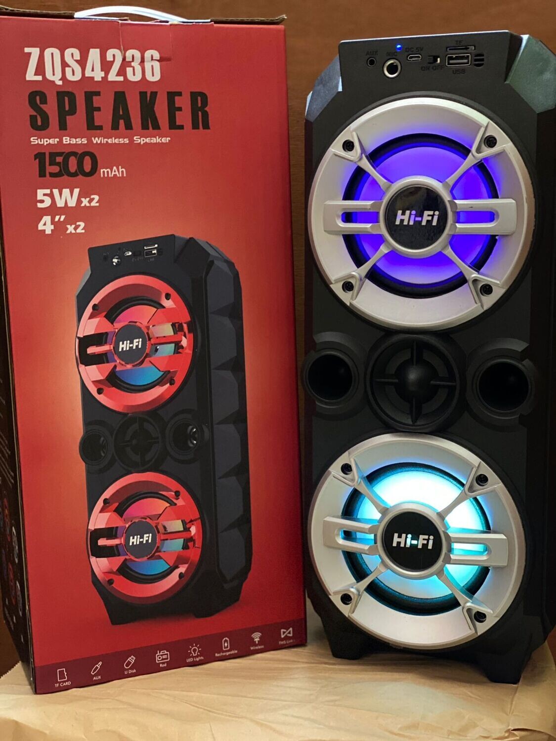 ZQS4236 Super Bass Wireless Speaker