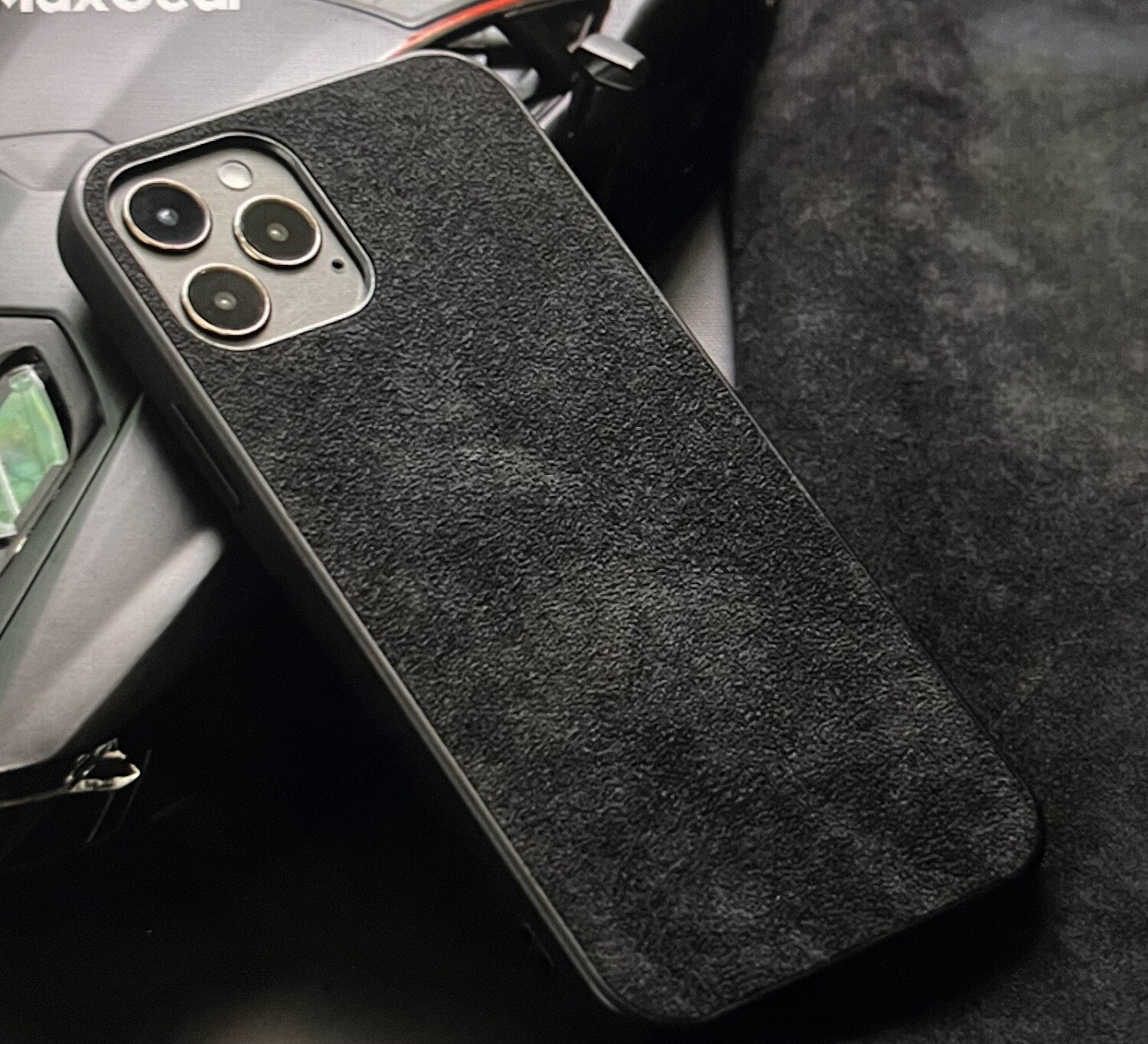 Luxury Suede Leather Fur Phone Case For iPhone 14 13 12 11 Pro Xs Max XR X 6 7 8 Plus Mini Business Soft Silicon Hard Back Cover