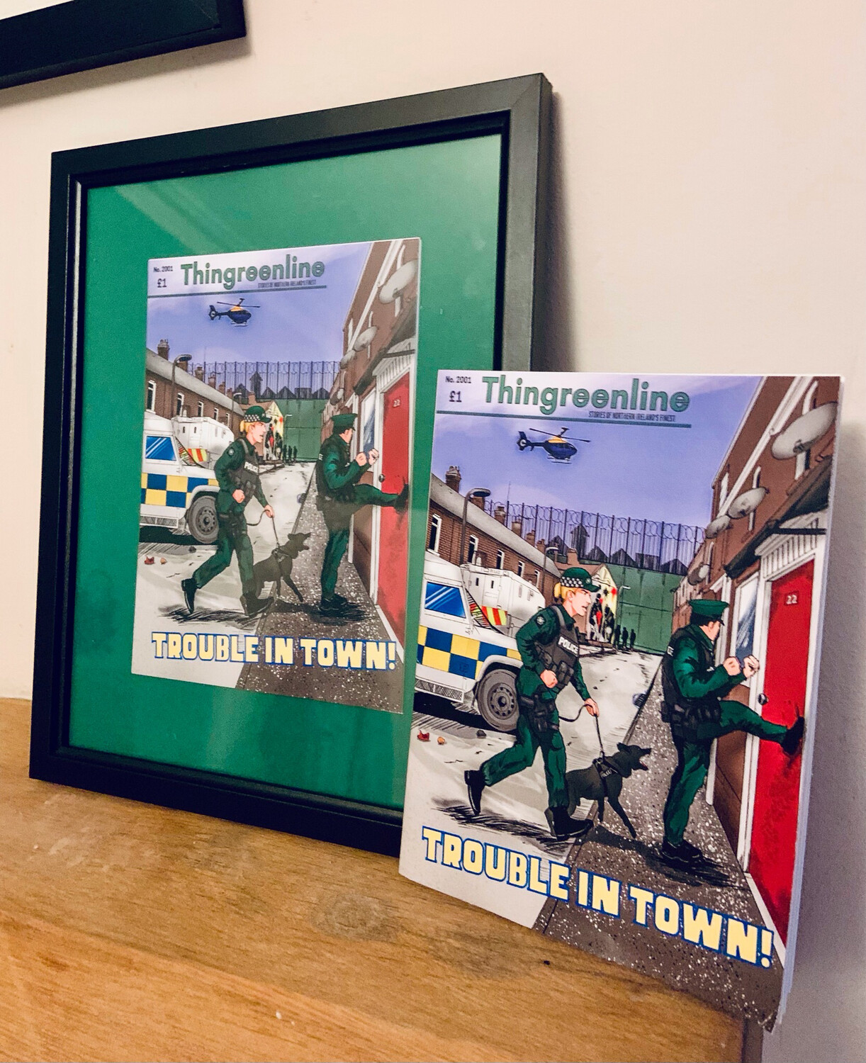 Trouble in Town! Comic Book Cover Single