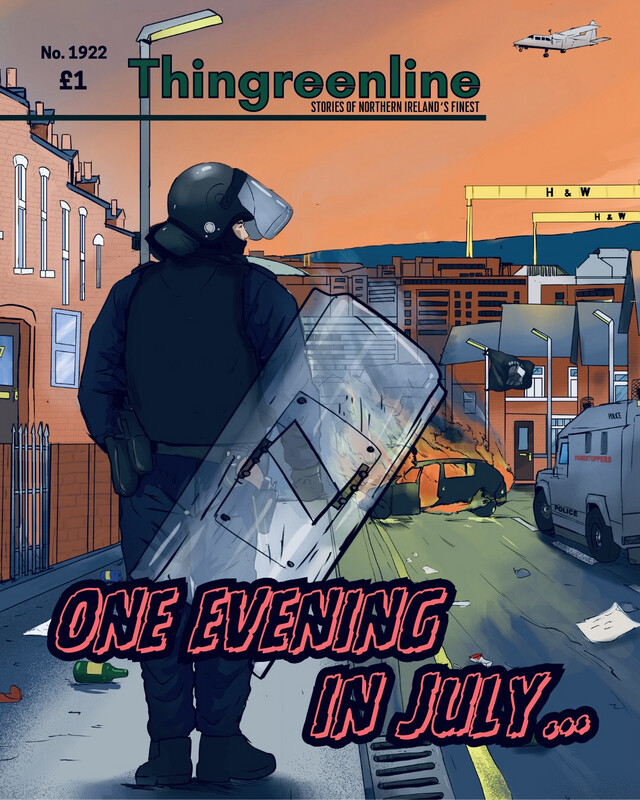 One Evening in July… Comic Book Cover